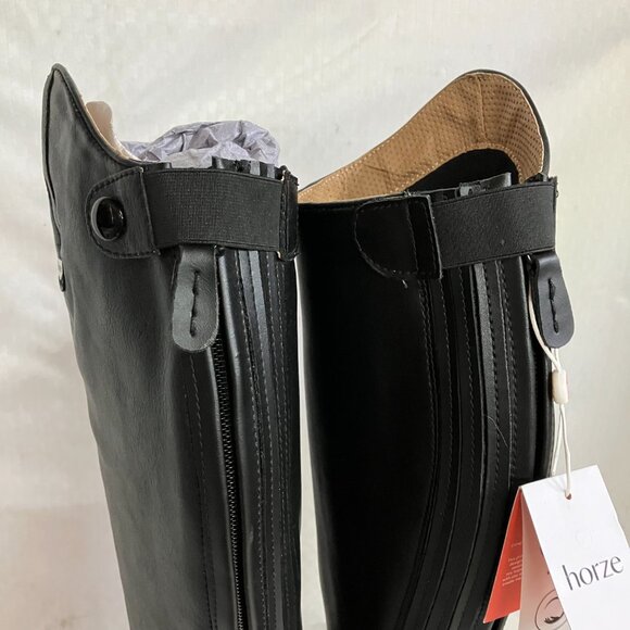 HORZE Women's 8.5W Rover Tall Field Boots Synthetic Leather Horse Riding Boot - Picture 7 of 9